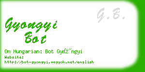 gyongyi bot business card